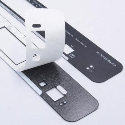 China Waterproof Silkscreen Print Die Cut Polycarbonate Panel Self Adhesive Acrylic Nameplate for sale