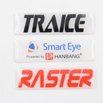 China Waterproof Custom OEM Die Cut Epoxy PU Coating Dome Resin Logo Sticker Nameplate for sale