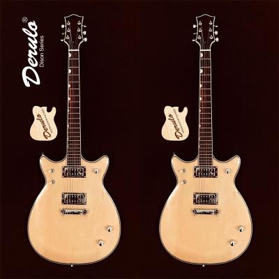 China Custom Canadian Studio Mahogany Ebony Fingerboard Custombody Maple Neck OEM JAZZ High Quality Mahogany Body Electric Guitar Derulo for sale