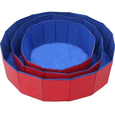 China Collapsible /Anti-slip Popular Design Portable PVC Pet Bath Dog Waterproof Outdoor Swimming Pool for sale