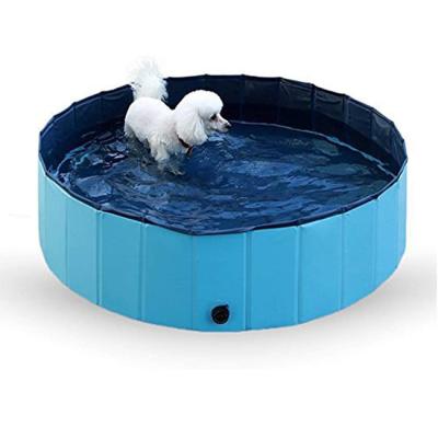 China High Quality Foldable Red Blue Non - Slip /Anti-slip Foldable Portable Outdoor Swimming Pool For Dogs for sale