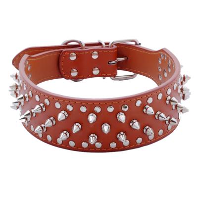 China High Quality Stocked Bullet Dog Collar Rivet Dog Neck Cover Medium & Large Dog Pet Supplies for sale