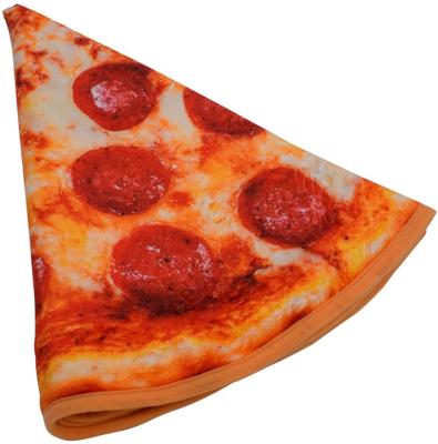 China Custom Food Pattern Digital Printed Giant Covering Anti-pilling Pizza Cover for sale