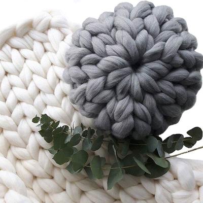 China Creative Anti-Pull Chunky Knot Pillow Wool-Like Handmade Knitted Pillow Sofa Lumbar Cushion Home Decor Gift for sale