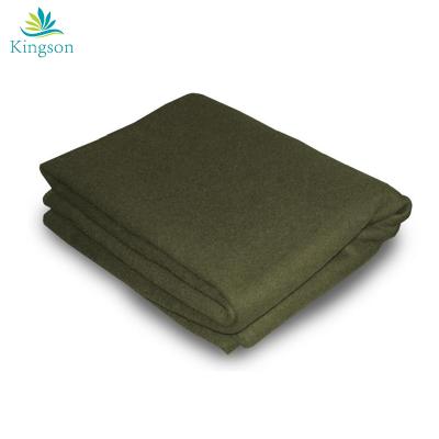 China Large Premium Wool Military Blanket Anti-Bacteria Warm Thick Washable Army For Survival for sale