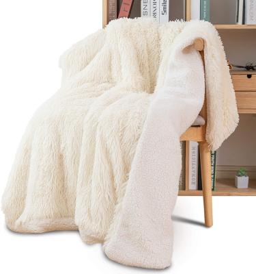 China PORTABLE Custom Made Luxury Plush Sherpa Blanket Soft Weighted Plush Blanket for sale