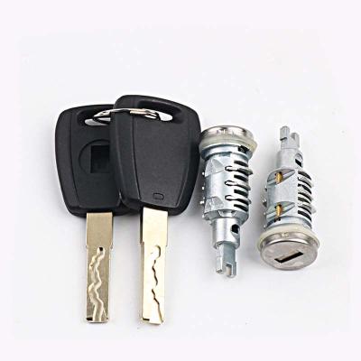 China Vertical Milling Key Cylinder Fiat Door Lock Core 2 Lock Cylinder 2 Master Key for sale