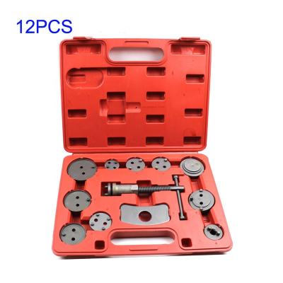 China 12pcs/set Carbon Steel Car Disc Brake Adjust Tool Disc Brake Piston Cylinder Compressor Brake Pad Remover Tool Repair Tool Kit for sale