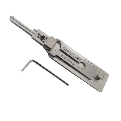 China Locksmith Common LISHI ORIGINAL 2 IN 1 SELECTION FOR SCHLAGE C123/S123 LOCKS for sale