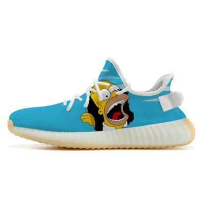 China Fashion Trend Yezzy 350 Style Custom Sneaker MOQ1 Yeezy Rock Real Simpsons 5 Running Shoes Private Booost Design Men and Women for sale