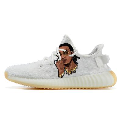 China Fashion Trend Yezzy 350 Style Custom Sneaker MOQ1 Yeezy Rock Real Booost Mens and Womens Private Design Quavo 1 Running Shoes for sale