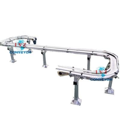 China IVZ Oil Resistant Conveyor Output Flexible Chain Conveyor for sale