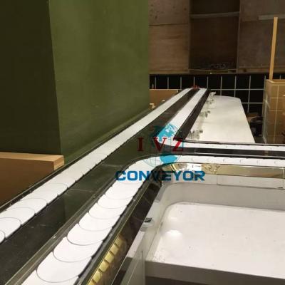 China Oil Resistant Sushi IVZ Rotary Conveyor For Restaurant for sale