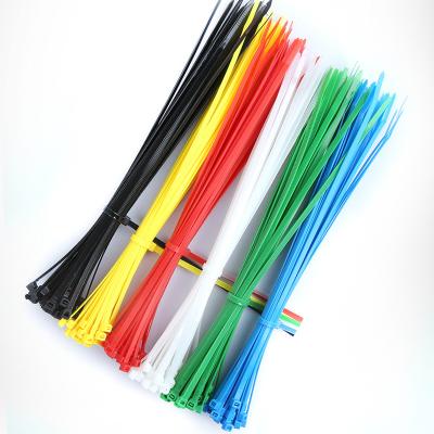 China Nylon colored nylon cable ties, plastic wire, plastic binding strap, cable tie tensioner optional, red, yellow, blue and green fixed for sale