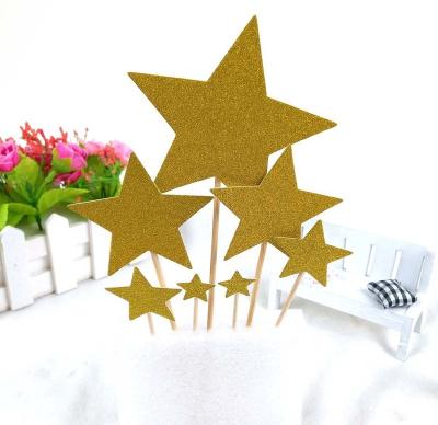 China Hotel And Resort Mini Customized Shape Decoration Toothpick Food Cake Paper Flag With Stick for sale