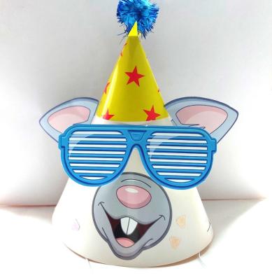 China Custom Kids Hats Kids Hats Paper Hat Kids DIY Funny Animal Hats for sale