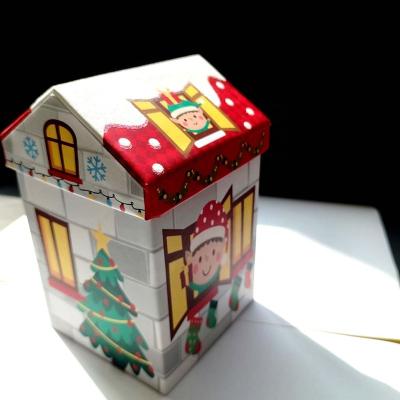 China Gift & Custom Craft Christmas Gift Box Paper Boxes For Food Snacks Cupcakes Cakes Gift Packing Snow House Amazing Box for sale