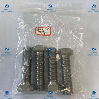 China Gr2 M16 Outer Hexagon Screw Titanium Fasteners With Integrity for sale