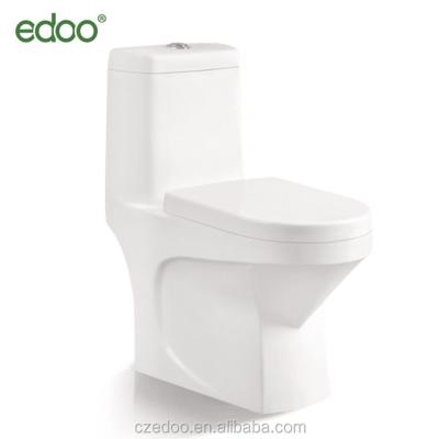 China Durable Ceramic Toilet Bowl Bathroom Siphonic Ivory Color Double-flush Toilet Use One-piece Toilet Factory for sale