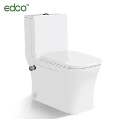 China Double-flow Laos Certificate Bidet Toilet One-piece Toilet Drainage Holes 3L Flushing 4 Liter Large Big Hole 180mm for sale