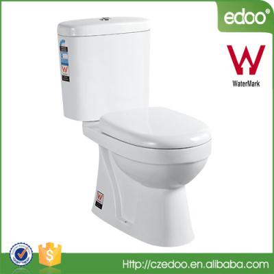 China Two-Piece Double-Flow Australian Standard Toilet Gravity Flush/Strap: 150/200/250mm/P-trap: 180mm Rough-in for sale