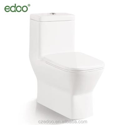 China Hot-selling Double-flush Middle East and Indian exclusive design 4 inch outlet washdown one piece toilet with build in square bidet toilet for sale