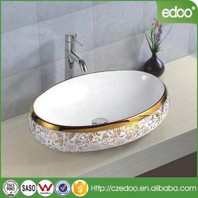 China Ceramic Bathroom Sink Bathroom Countertop Small Square Vanity Sink Basin Bathroom Cabinets for sale