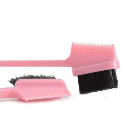 China Wholesale Price Waterproof Cheap Edge Brush And Double Comb Edge Control Colored Hair Brush for sale