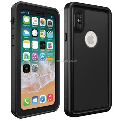 China Plastic+PC+TPU IP68 Waterproof Case For iPhone X, Snowproof 360 Protective Shockproof Dustproof Phone Case Cover For iPhone X for sale