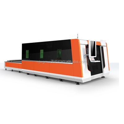 China Full-enclosed closed type CNC FIBER laser cutting machine with exchangeable table for sale