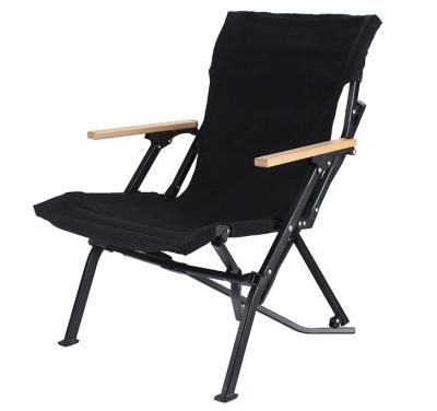 China Modern Portable Light Weight Fishing Chair Aluminum Wood Folding Outdoor Camping Chair Foldable for sale