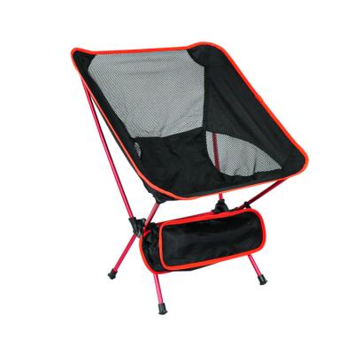 China Modern Aluminum Alloy Ultralight Outdoor Tube Folding Chair Beach Chair Lightweight Custom Camping for sale