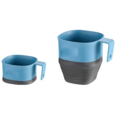 China Hot Selling Viable Hiking Silicone Collapsible Wide Mouth Coffee Mugs Cup Outdoor Camping Backpacking for sale