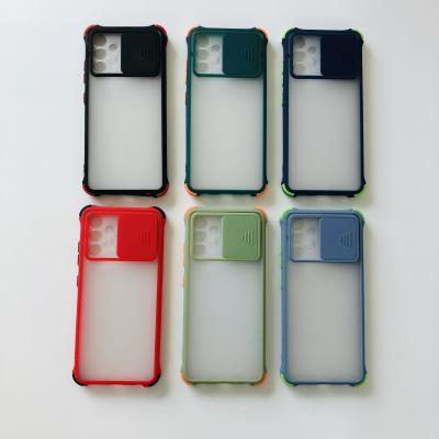 China Manufacturer Shockproof Wholesale Transparent Case Push Back Window Cover For SAM A32 Phone Case for sale