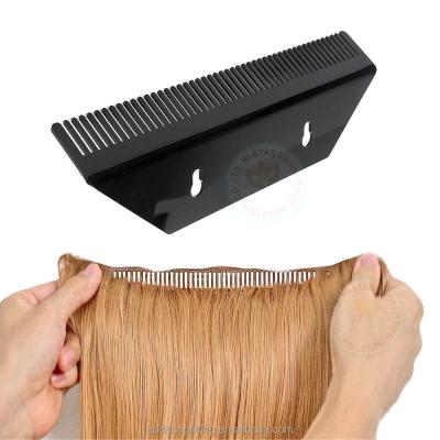 China Hair Extenisons Custom Logo Wall Mount Acrylic Hair Extension Rack for sale