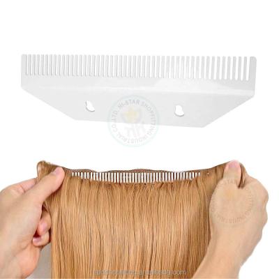 China Hair Extenisons Custom Logo Wall Mount Acrylic Hair Extension Rack for sale