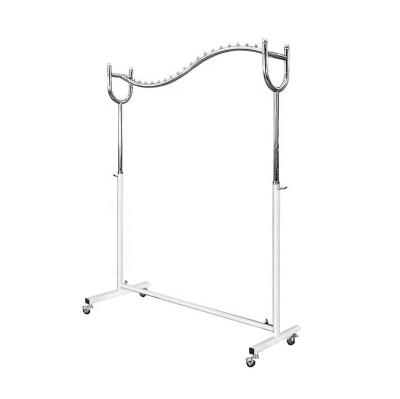 China Easy Installation Fit White Clothing Store Retail Display Rack for sale