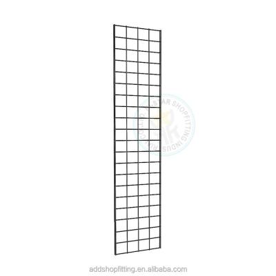 China Easy Installation Black Wire Mesh Panel Grid Wall Display Racks for sale