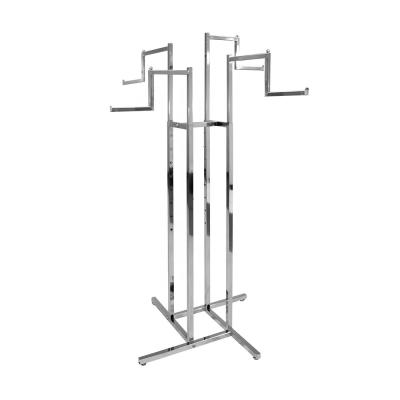 China Durable Commercial Insurance Metal 4 Way Clothing Racks for sale