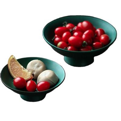 China Disposable Home Kitchen Vintage Luxury Items Set Ceramic Fruit Bowl Porcelain Dinner Tableware for sale