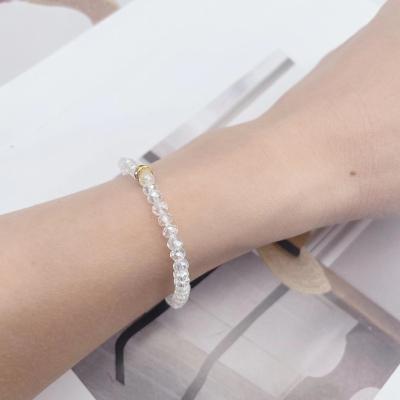 China Simple fashion bracelet foreign trade wholesale of Europe and America Amazon new Crystal Bead Chain Women natural border for sale