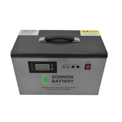 China Custom left portable backup 12V X50ah lifepo4 battery car battery backup storage SN-12100 for sale