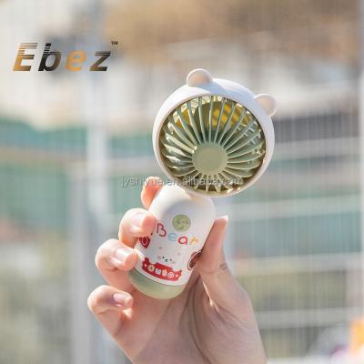 China High Quality Portable Kids Mini Fans With Cartoon Hotel Fan 500mAh Design Stickers Lovely for sale