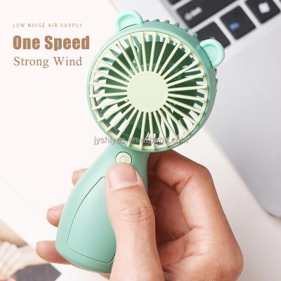 China 600mAh Outdoor Portable Mini Hand Held Fan Quiet Outdoor Portable Summer Safety Cute Animal Design for sale