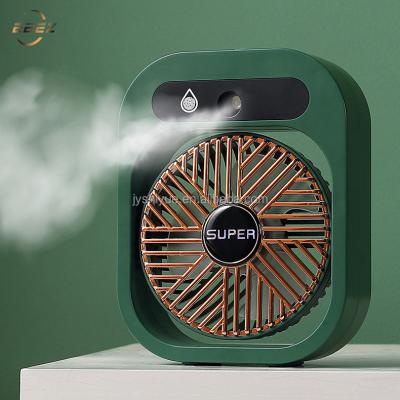 China Portable Battery Charging Water Spray Fan Rechargeable Multi Function Outdoor Portable Fan For Summer for sale