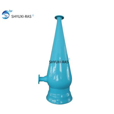 China High Density FRP Fish Farming Equipment Ras Aquaculture FRP Oxygen Cone For Fish Farm for sale