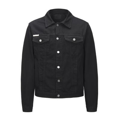 China Polyline Black Denim Kanye Casual Versatile Jacket For Waterproof Men for sale