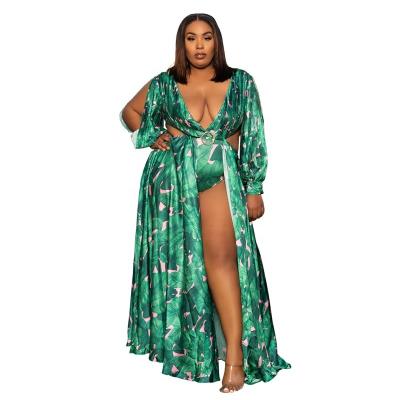 China 2021 Breathable Two Piece Set Plus Size Women Maxi Dresses Summer New Style For Women for sale