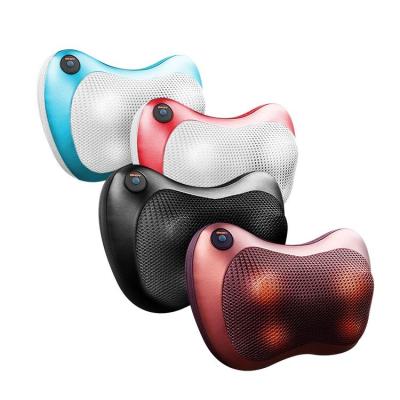 China Home Deep Tissue Car Neck Massage Pillow Electric Kneading Relaxation Heat Heat Knead Shiatsu Massage Pillow for sale