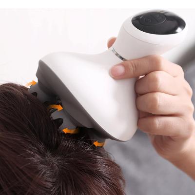 China Hot Selling Electric Head Vibration Silicone Vibration Scalp Massager with Vibration and Kneading Handheld Scalp Massager for sale